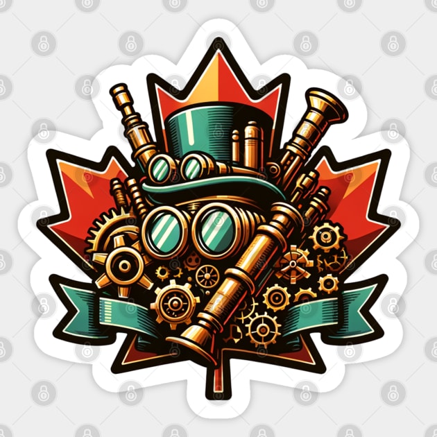 Steampunk Canada Day Sticker by HolidayBug